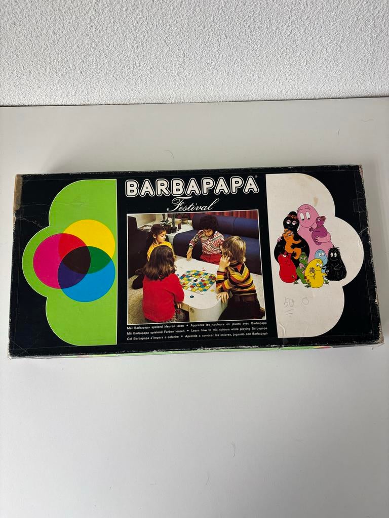 Vintage Barbapapa Festival Bordspel, Drie of vier spelers, Ophalen of Verzenden, Gebruikt
