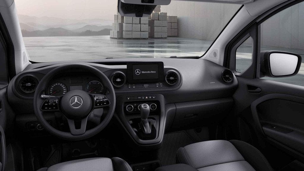 Mercedes-Benz eCitan 51kW L1 PRO | Navigatie | Parkeercamera, Auto's, Bestelauto's, Stof, Gebruikt, Zwart, 122 pk