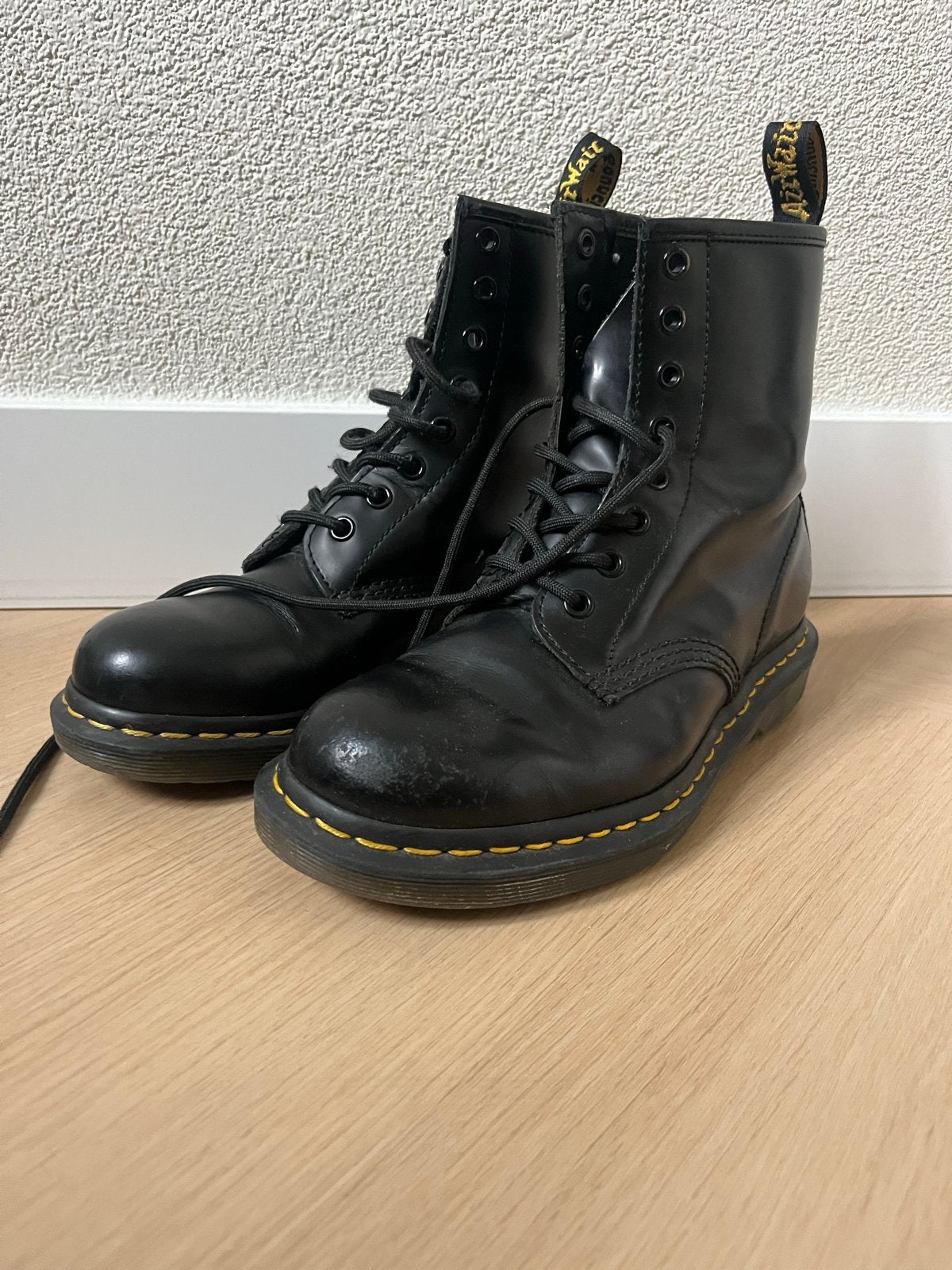 Dr. Martens 1460 Smooth Black Laarzen - Maat 37, Ophalen of Verzenden, Gedragen, Zwart, Lage of Enkellaarzen