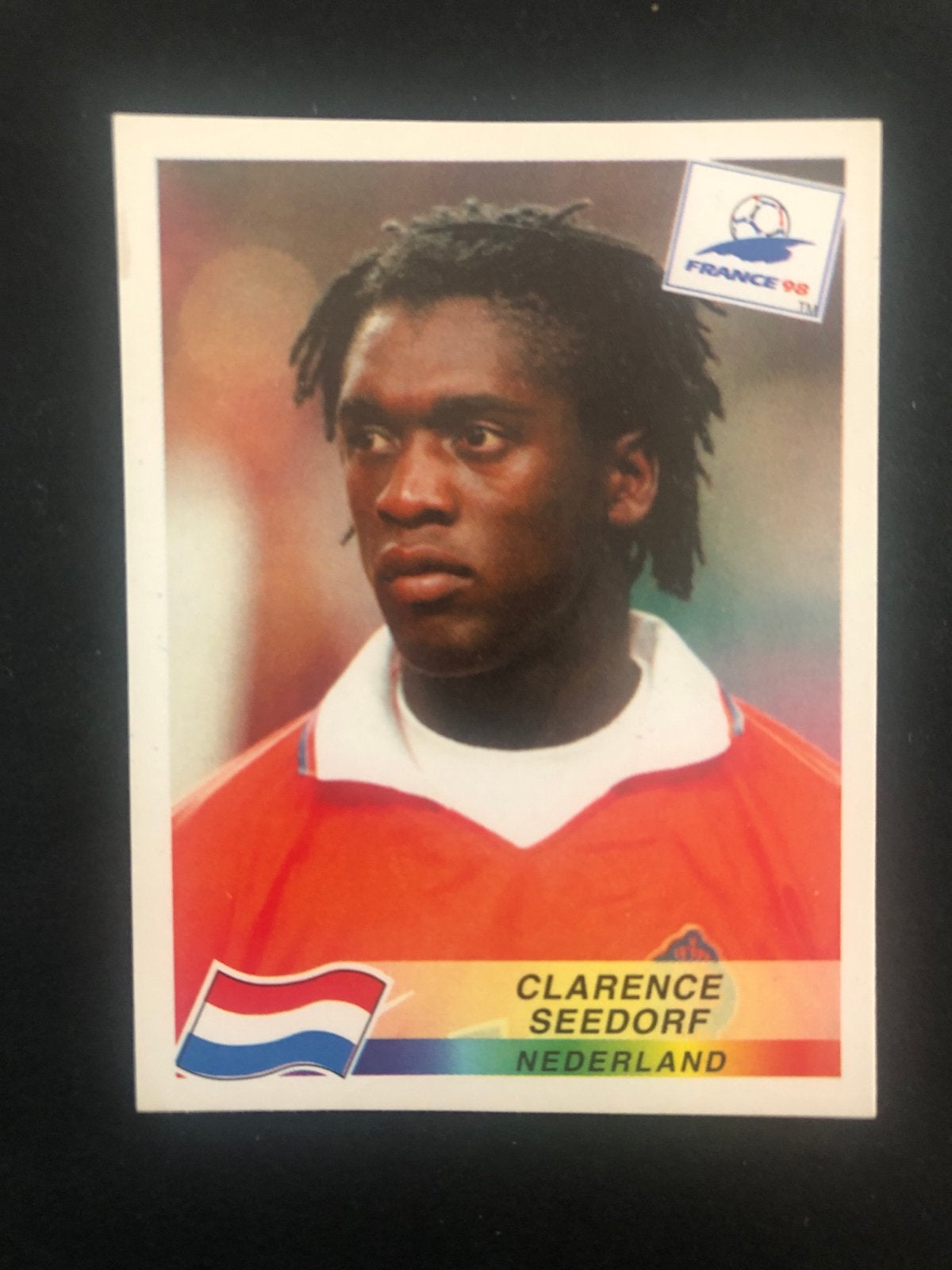 Clarence Seedorf Panini Plaatje France 98, Ophalen of Verzenden, Zo goed als nieuw, Plaatje