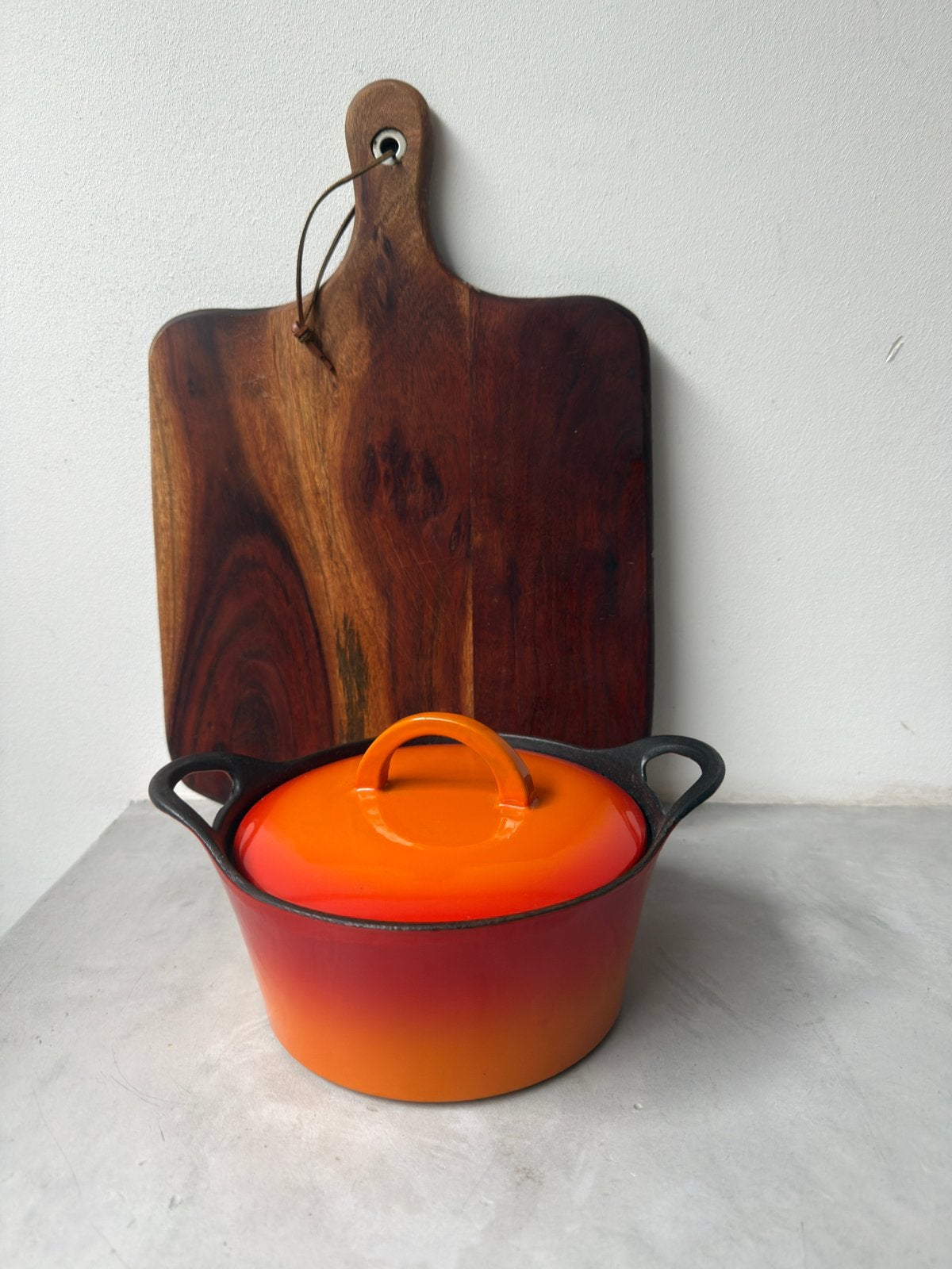Hackman gietijzeren braadpan 20 cm – oranje/rood, Ophalen of Verzenden