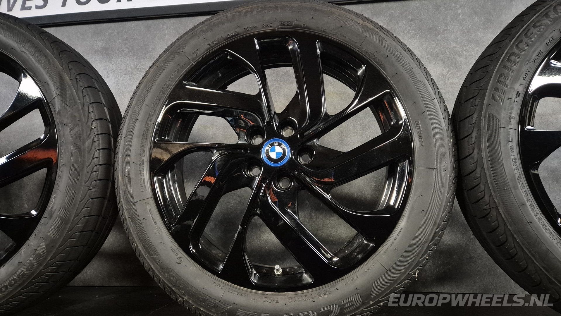 BMW i3 i3S 19 inch OEM velgen zomerbanden TPMS, Auto-onderdelen, 19 inch, Gebruikt, 155 mm, -