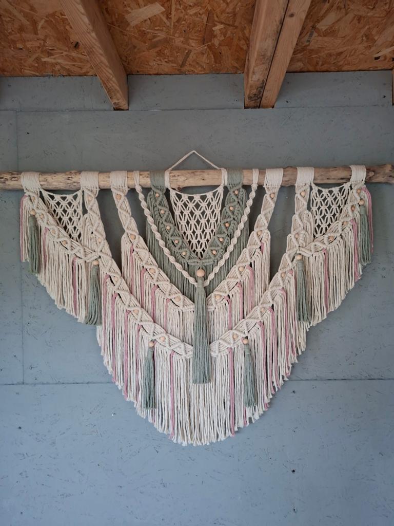 Nieuwe handgemaakte macrame wandkleed, Ophalen of Verzenden, Nieuw