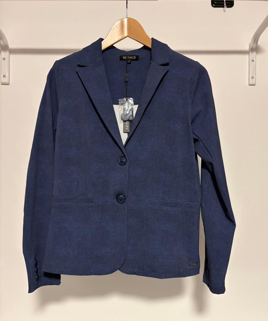 Mi Piace travelstof blazer maat S, Blauw, Nieuw, Ophalen of Verzenden, Jasje