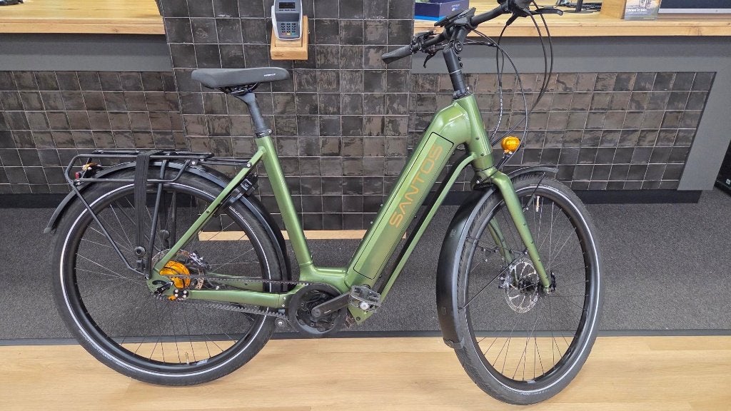 Santos Lowstep-E Bosch CX 750 watt accu 57 cm, Fietsen en Brommers, Zo goed als nieuw, 50 km per accu of meer, 55 tot 59 cm, Ophalen