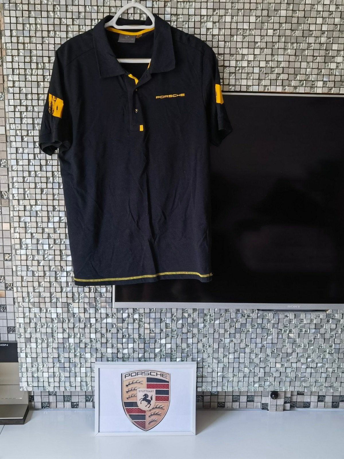 Origineel porsche T-shirt  Maat : M, Maat 48/50 (M), Zwart, Ophalen of Verzenden, Zo goed als nieuw