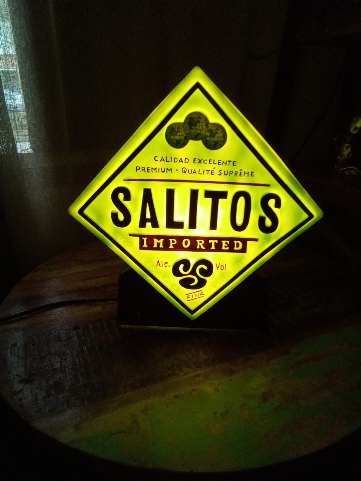 SUPER STOERE RETRO VINTAGE SALITOS  BIERLAMP COLLECTORS ITEM, Ophalen, Overige typen