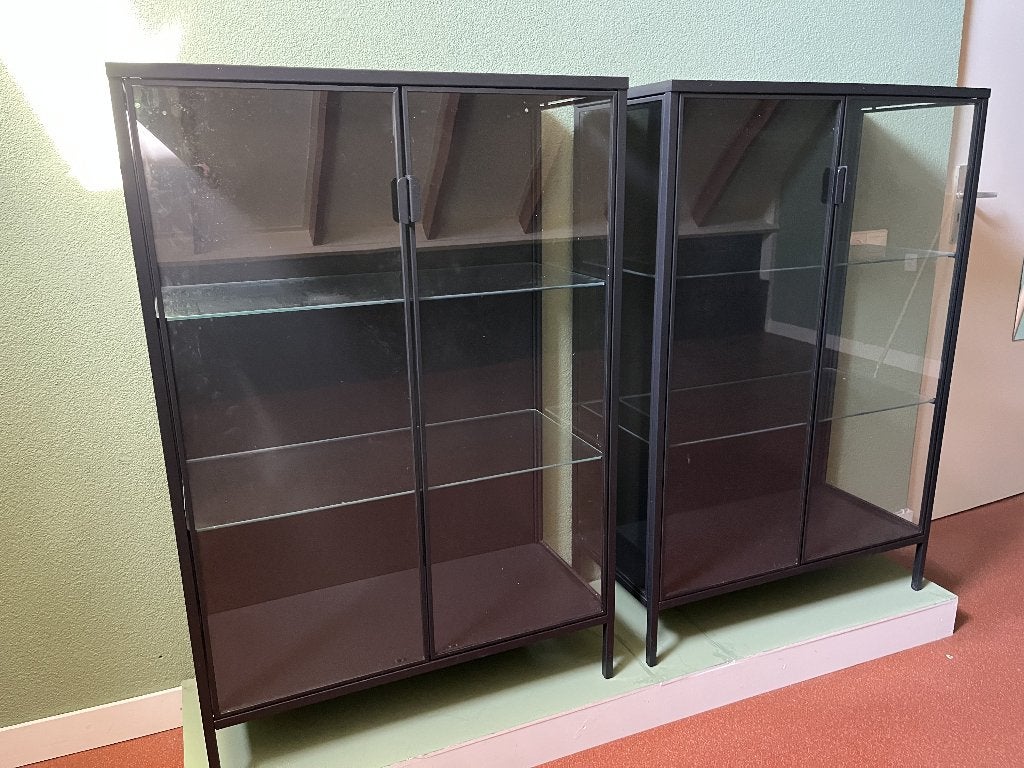 Vitrinekast, Huis en Inrichting, Kasten | Vitrinekasten, Ophalen, Met deur(en), 100 tot 150 cm, 50 tot 100 cm