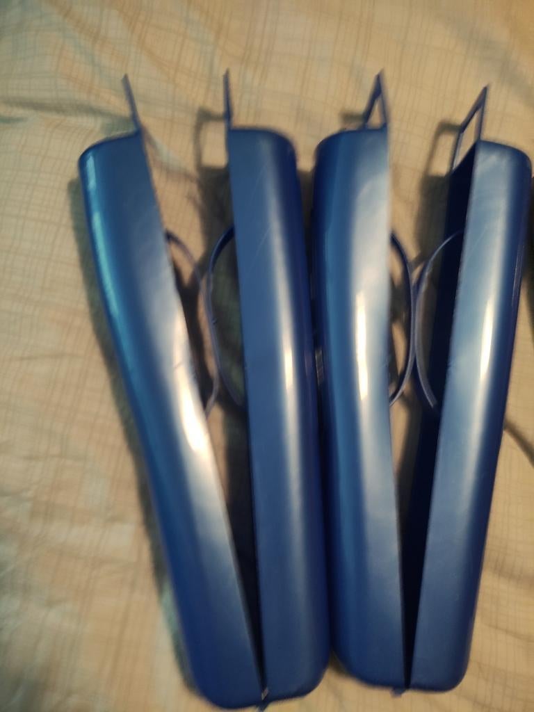 Laarzenspanners - blauw en grijs, Kleding | Dames, Ophalen of Verzenden, Zo goed als nieuw, Blauw, Hoge laarzen
