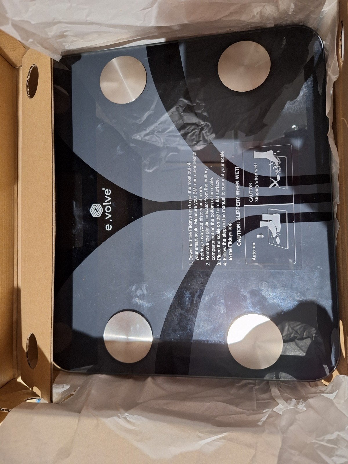 Evolve Smart Weegschaal - Defect (voor onderdelen/reparatie), Ophalen, 1 tot 500 gram, 100 kg of meer, Digitaal