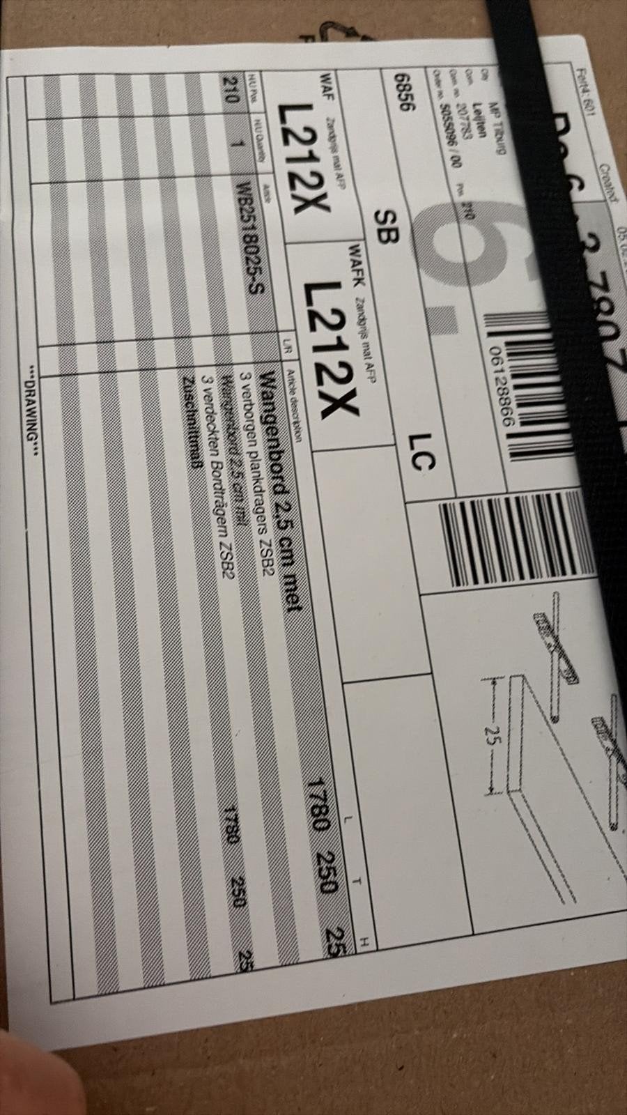 Set van 2 strakke zwevende wandplanken Zandgrijs Mat, Ophalen of Verzenden, Nieuw