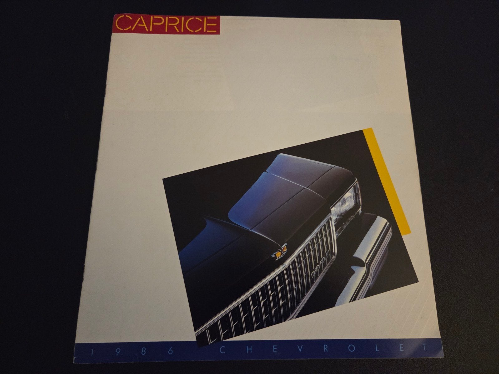 Brochure Chevrolet Caprice 1986 USA, Ophalen of Verzenden, Zo goed als nieuw, Chevrolet
