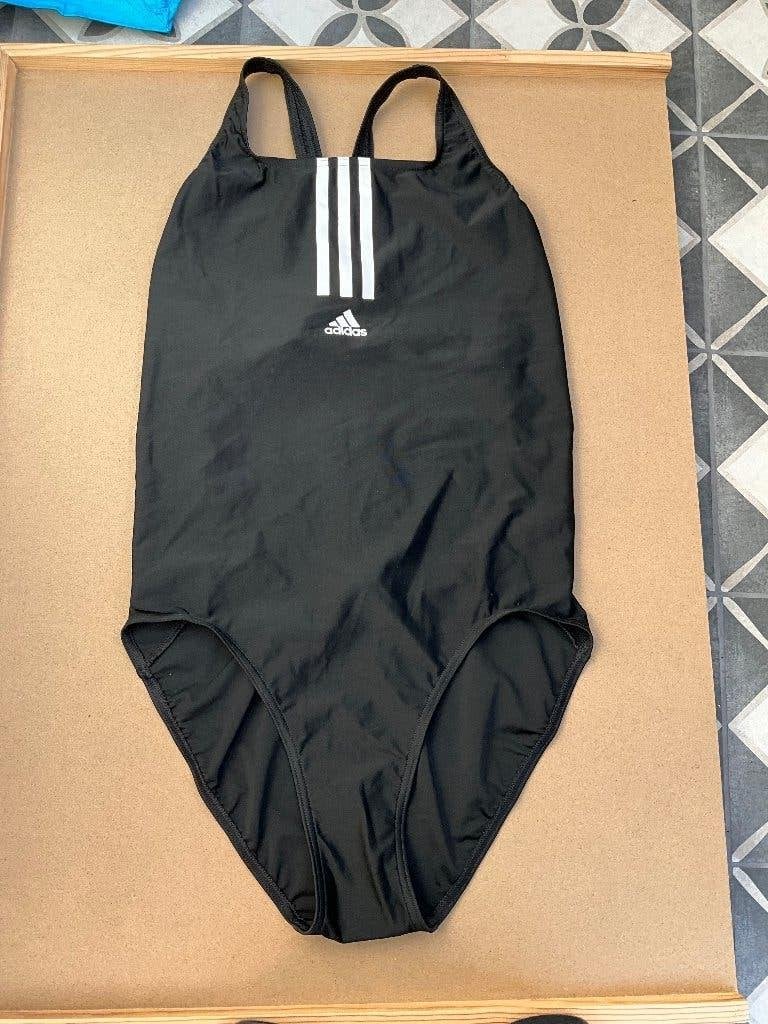 Adidas Dames SH3.RO Mid 3 Stripes - Badpak Maat 42, Kleding | Dames, Badmode en Zwemkleding, Zwart, Nieuw, Badpak, Ophalen of Verzenden