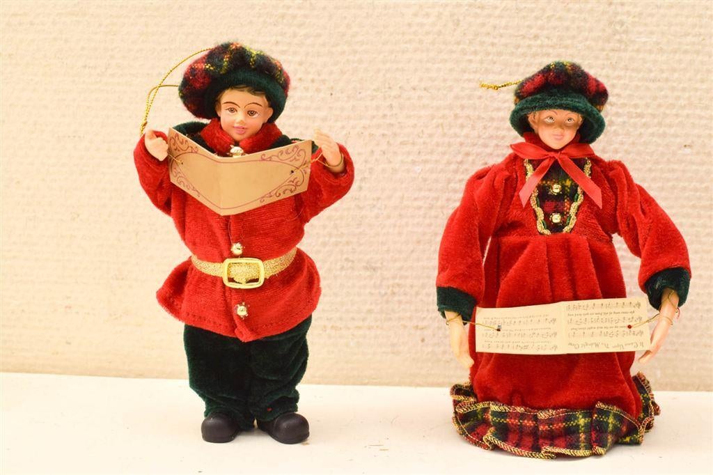 Set van 4 Christmas Carollers uit het verhaal van dickens 43, Diversen, Kerst, Ophalen of Verzenden, Gebruikt