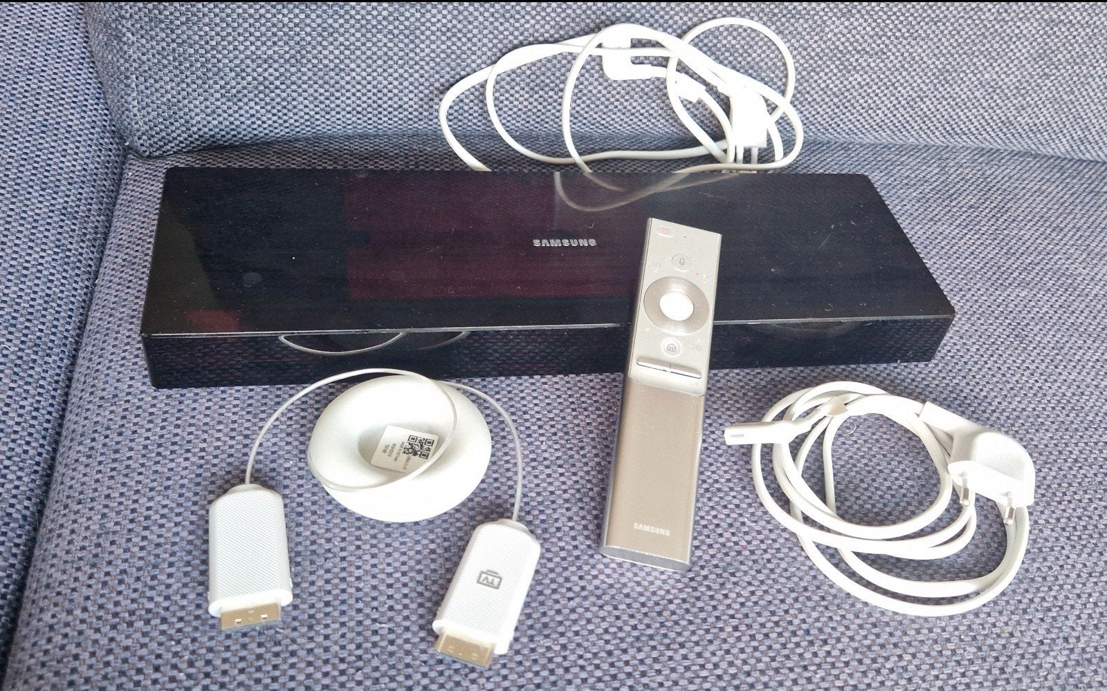 Samsung TV QE55Q7FAM (defect) incl One Connect + kabels, Ophalen, Gebruikt