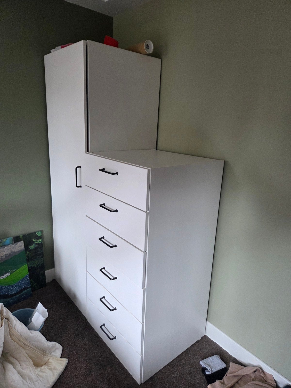 Ikea Platsa kast met extra plank, Ophalen, 50 tot 100 cm, Zo goed als nieuw, 150 tot 200 cm