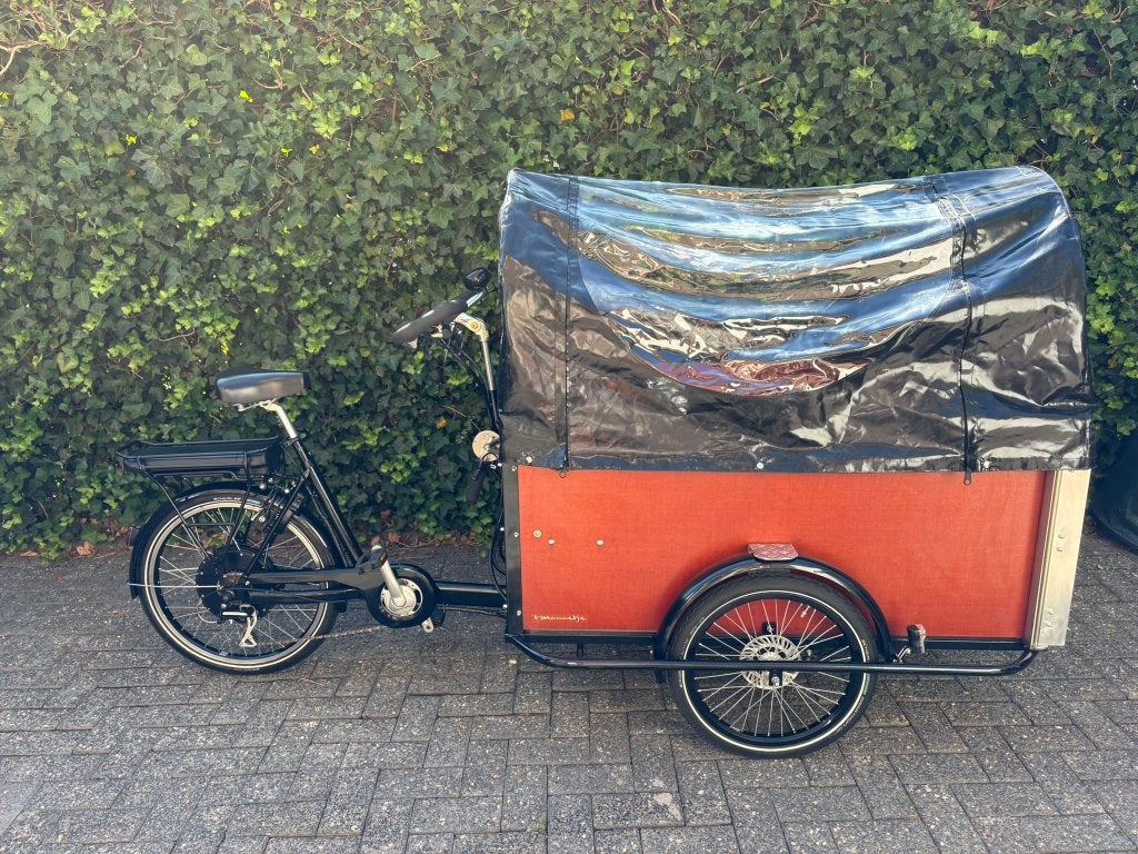 rolstoelbakfiets + huif 't Mannetje met garantie, 4 kinderen of meer, Huif, Nieuw, Ophalen