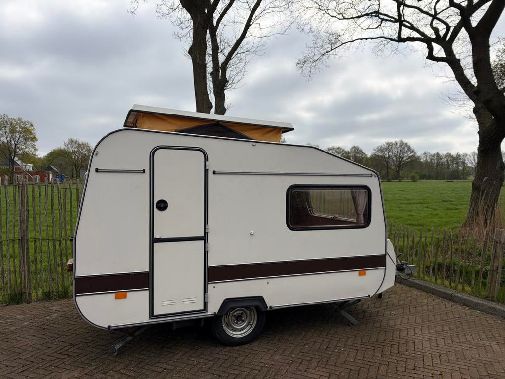 Otten caravan te koop 1983, Caravans en Kamperen, Caravans, Overige merken, Standaardzit, Tot en met 2, Tot 500 kg