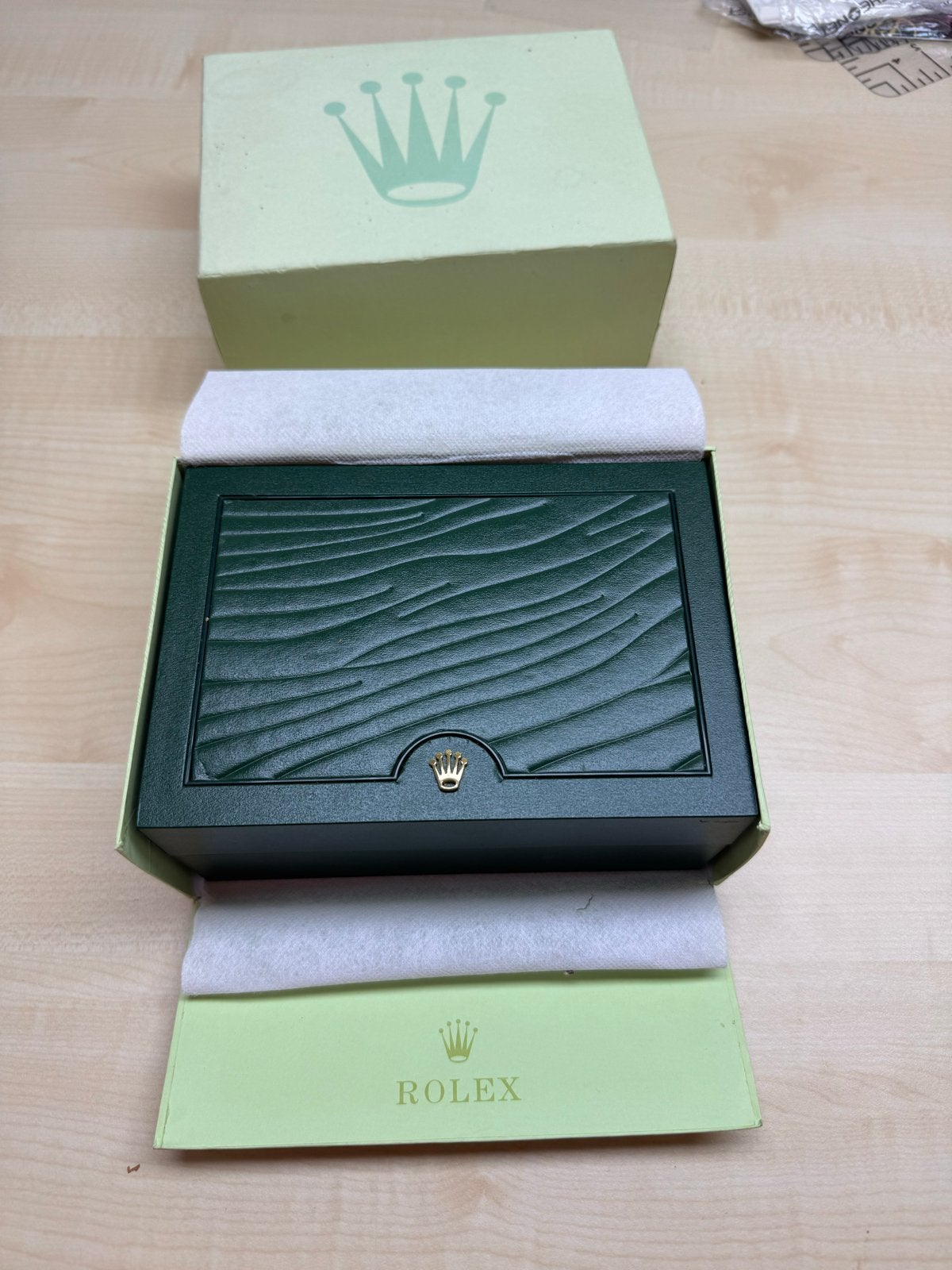 Rolex horlogedoos met papieren (alleen doos), Verzamelen, Ophalen of Verzenden, Zo goed als nieuw