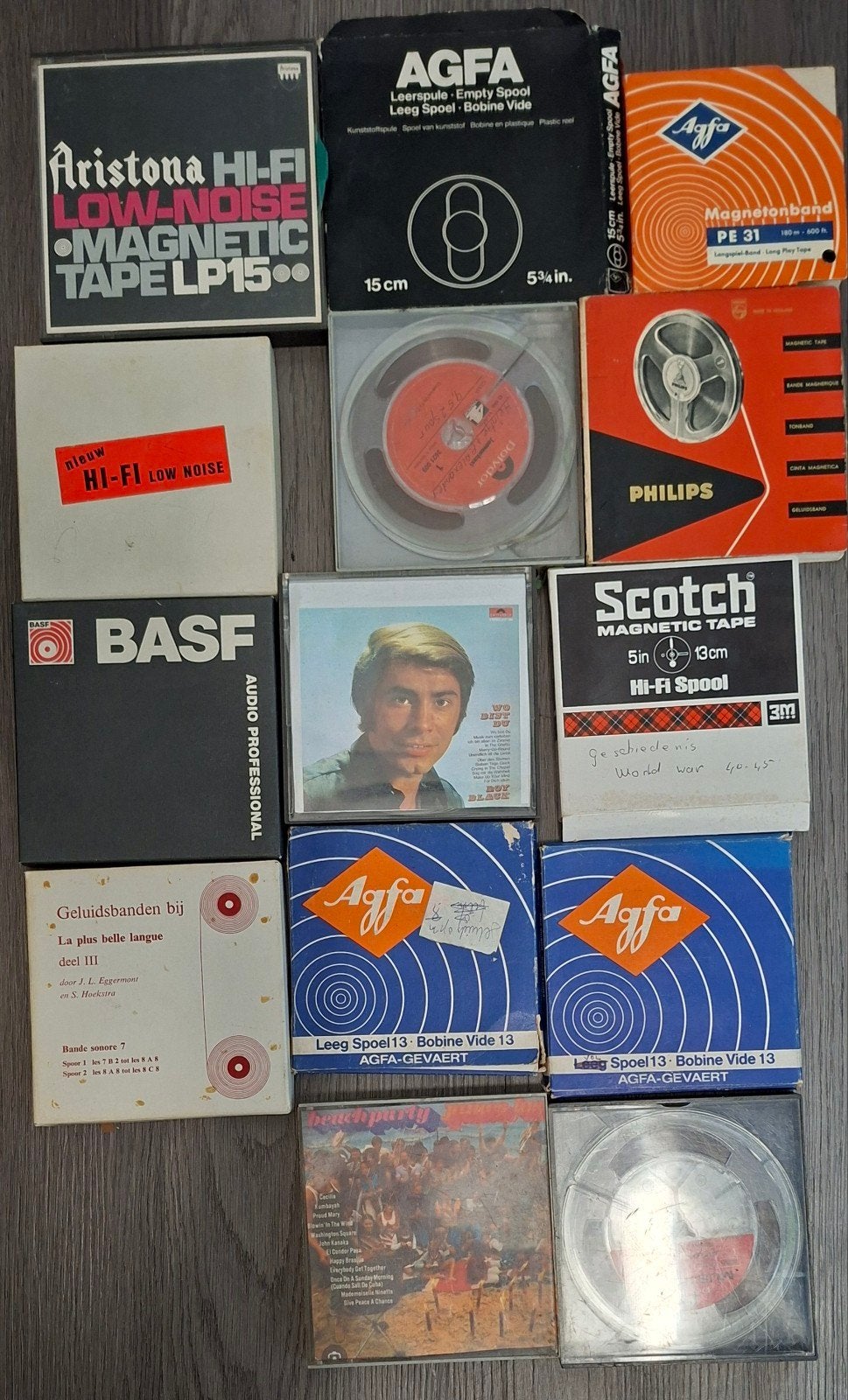 Diverse bandrecorder banden van verschillende merken, Ophalen of Verzenden, Onderdeel, Met banden