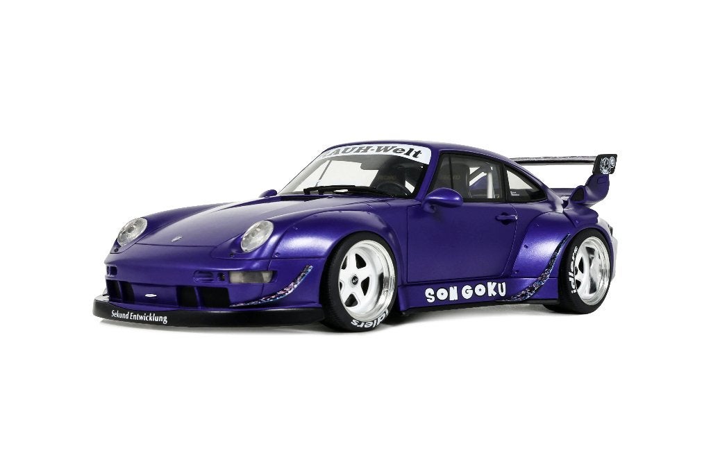 1:18 Porsche 911 993 RWB Son Goku - 2024 - Paars GT571, Overige merken, Auto, ., Nieuw