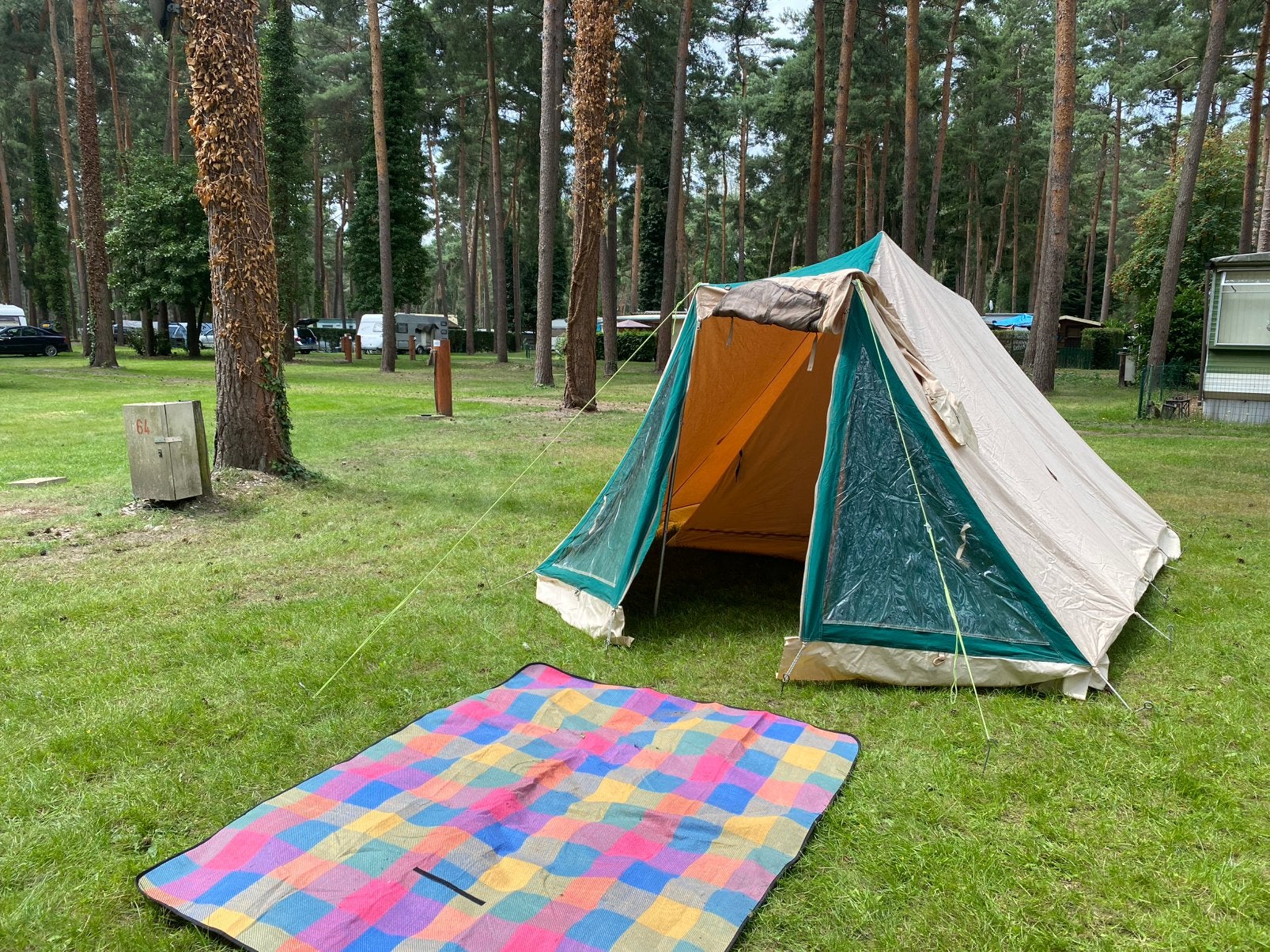 De Wit katoenen tent, 2 pers, Ophalen, Gebruikt