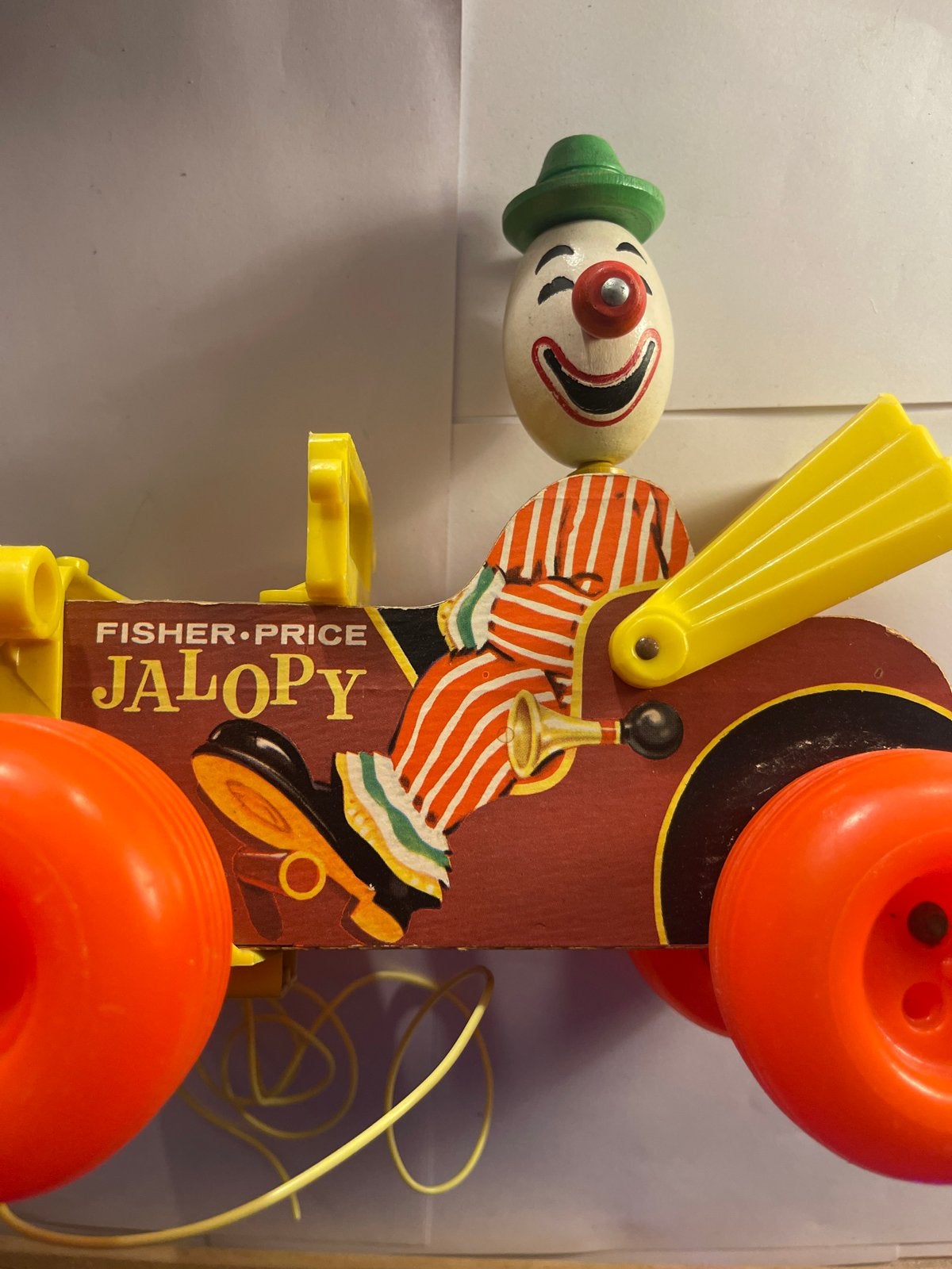 Vintage Fisher-Price Jalopy Duw- of Trekspeelgoed, Kinderen en Baby's, Verzenden, Gebruikt, Duw- of Trekspeelgoed, Met geluid