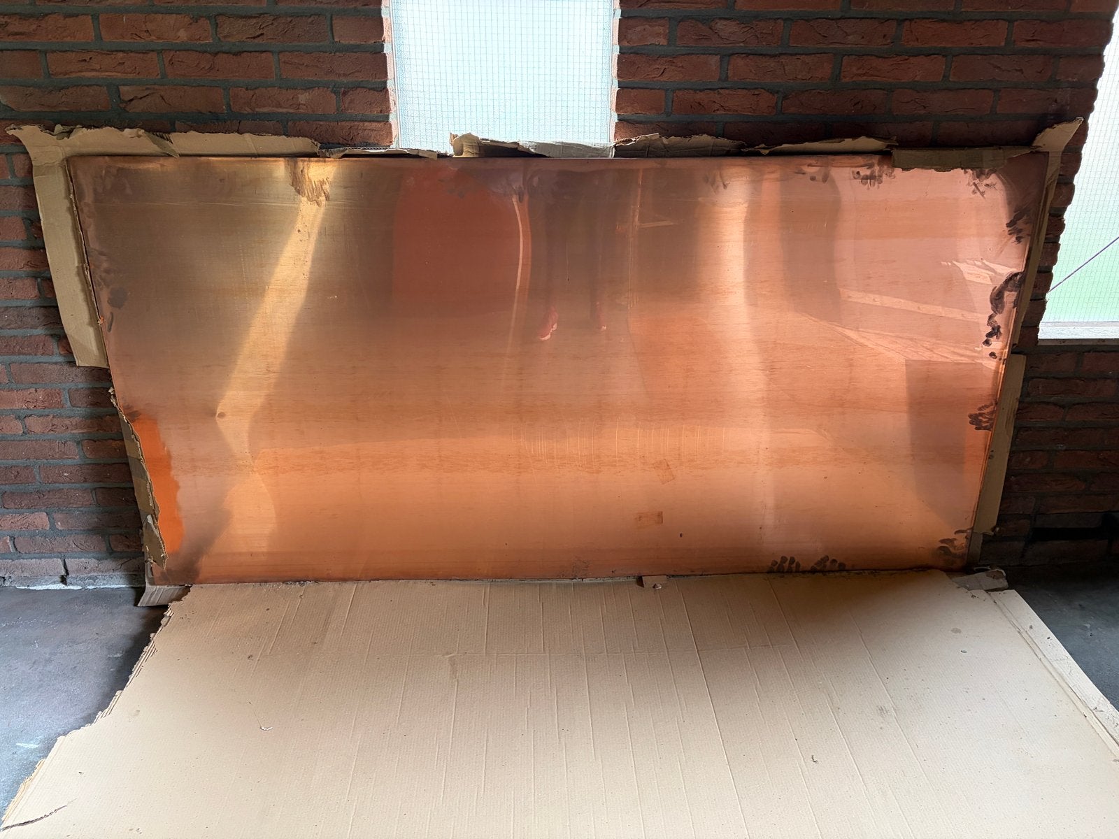 3 Nieuwe Koperen Platen 2m² per stuk, 1 mm dik, Ophalen, Q, Nieuw, Q