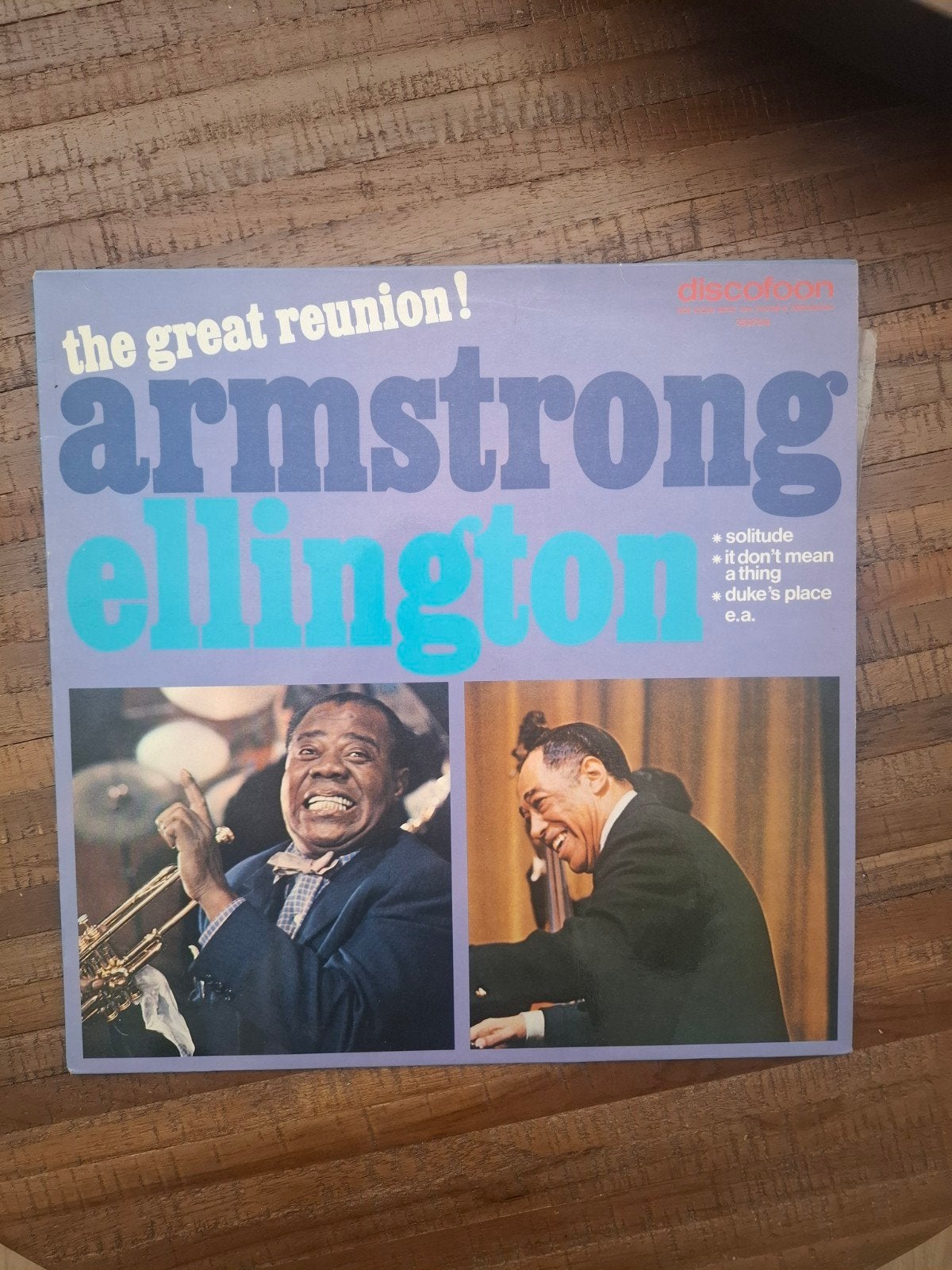 Armstrong, Ellington - The Great Reunion, Ophalen of Verzenden, 12 inch, Jazz, LP