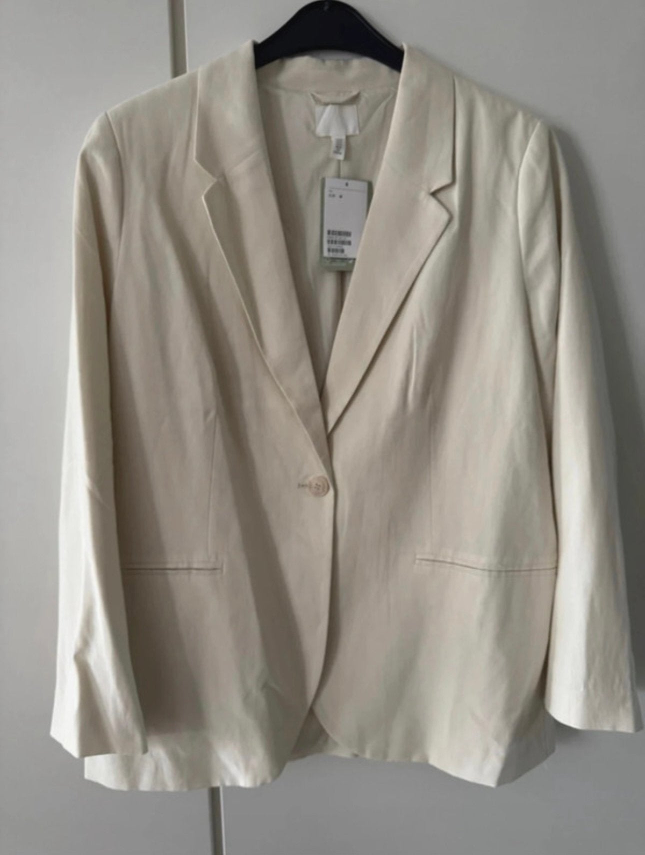 Blazer H&M, Maat 38/40 (M), Beige, Nieuw, Ophalen of Verzenden