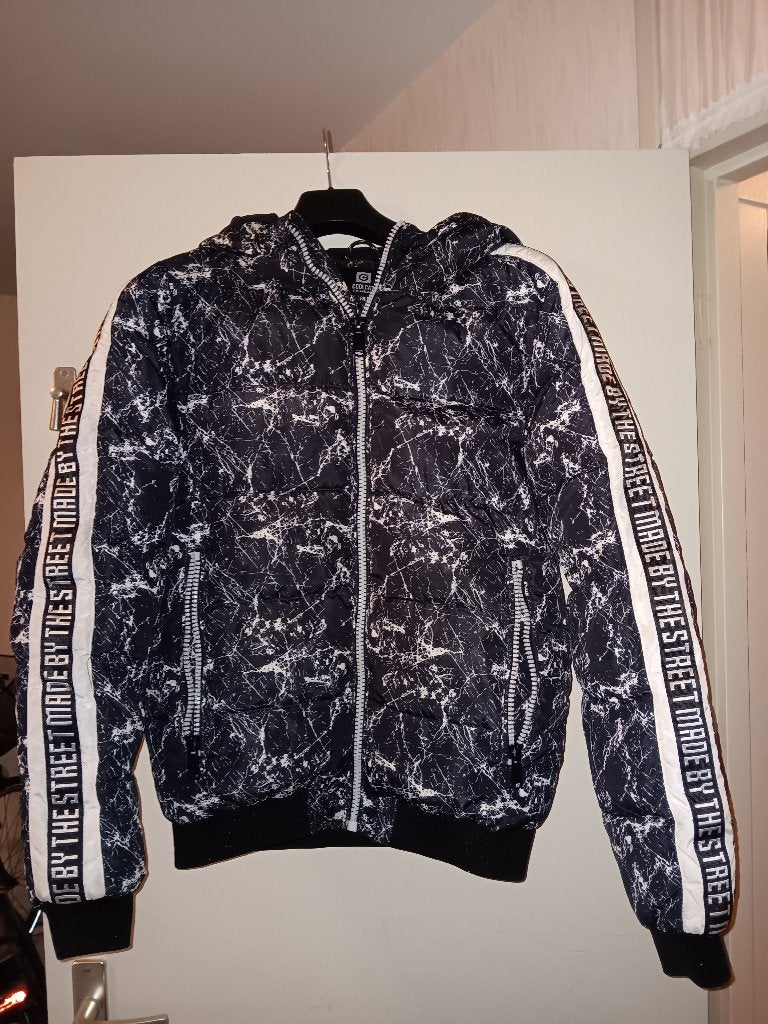 nieuw; zwart/witte jas met capuchon, coolcat, Coolcat, Nieuw, Ophalen of Verzenden, Jongen