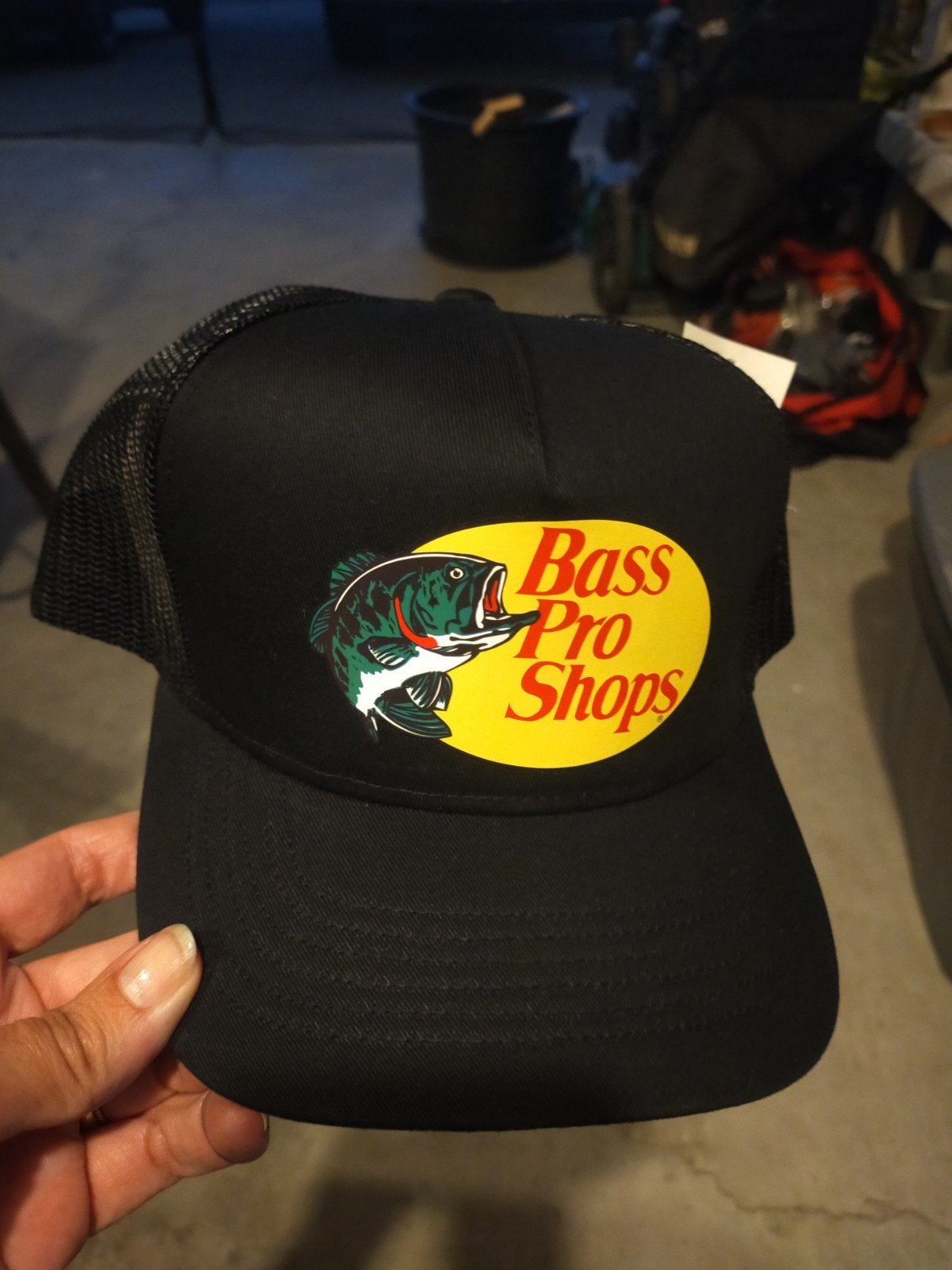 Bass Pro Shops Trucker Pet Zwart - Nieuw, Bass Pro Shops, Nieuw, Pet, One size fits all