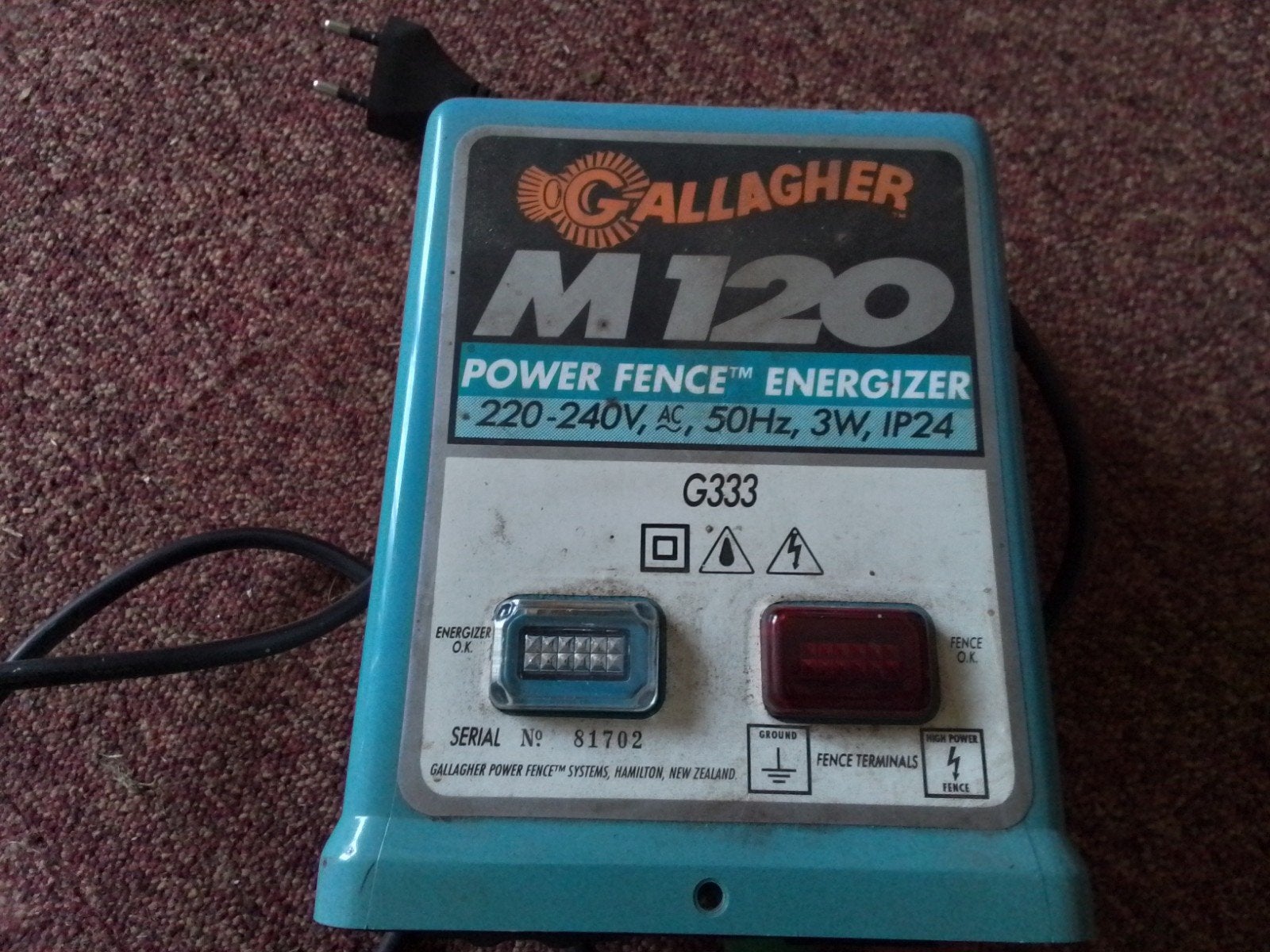 Gallagher M120 schrikdraad apparaat., Dieren en Toebehoren