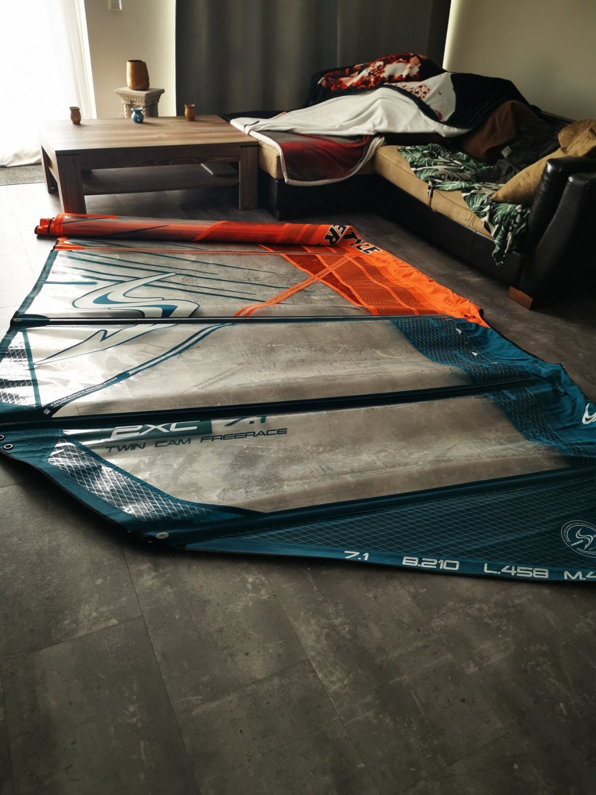 Simmer style 7.1 Freerace zeil, Watersport en Boten, Windsurfen, Ophalen, Zeil