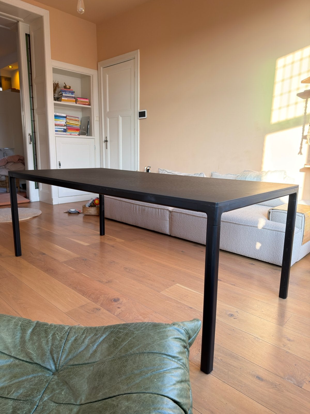 Zwarte HAY T12 eettafel / bureau - Modern en Stijlvol, Ophalen, Overige materialen, Gebruikt, 50 tot 100 cm