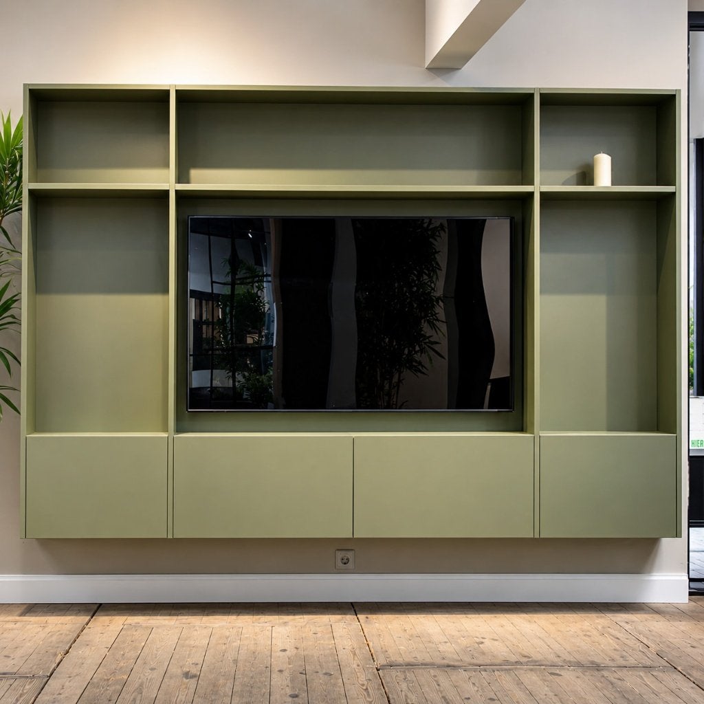 Tv meubel sample, Overige materialen, Ophalen of Verzenden, Zo goed als nieuw, 200 cm of meer