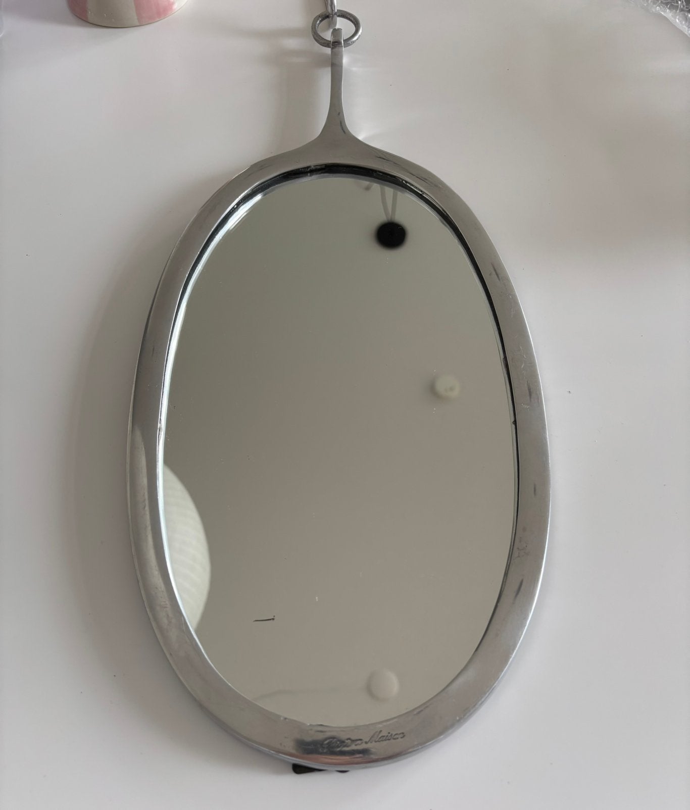 Riviera maison ovale spiegel, Huis en Inrichting, Woonaccessoires | Spiegels, Minder dan 50 cm, Ophalen of Verzenden, Zo goed als nieuw