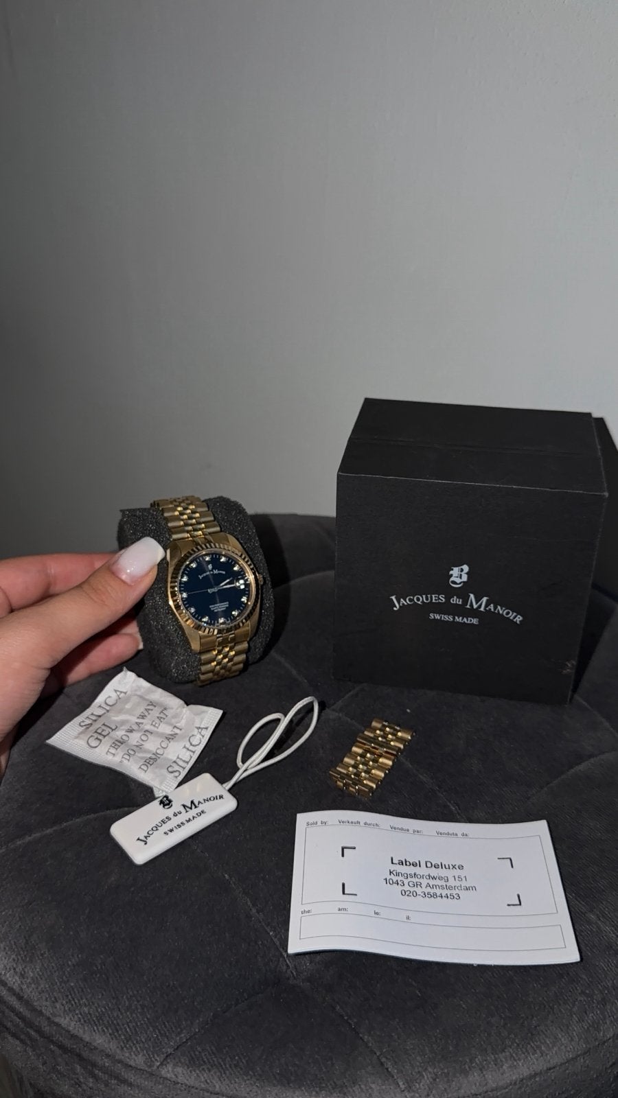 Originele Jacques du Manoir Swiss Made Horloge, Overige merken, Polshorloge, Nieuw, Ophalen of Verzenden