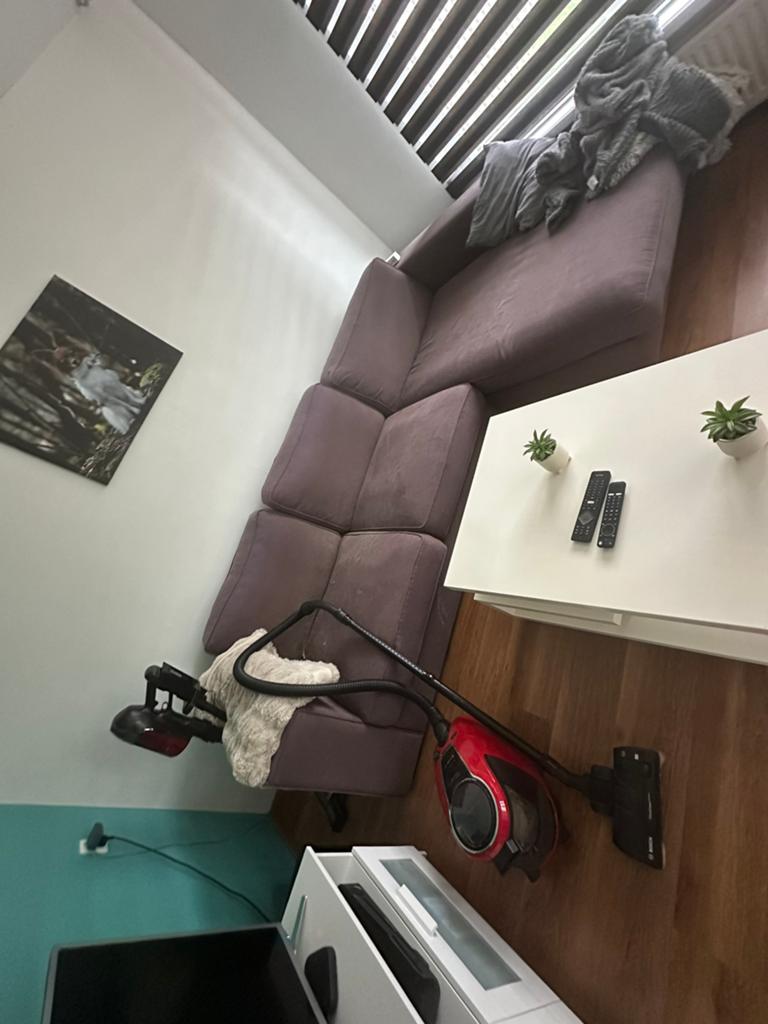Loungebank met poef. (Let op bank is beschadig.), Ophalen, Gebruikt, Lounge bank, Hoekbank
