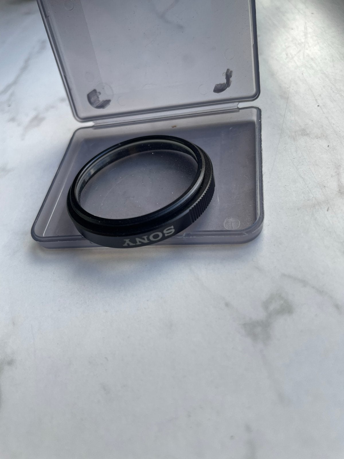 Sony UV-filter voor cameralens, Ophalen of Verzenden, Zo goed als nieuw, UV-filter, Inclusief opbergcase