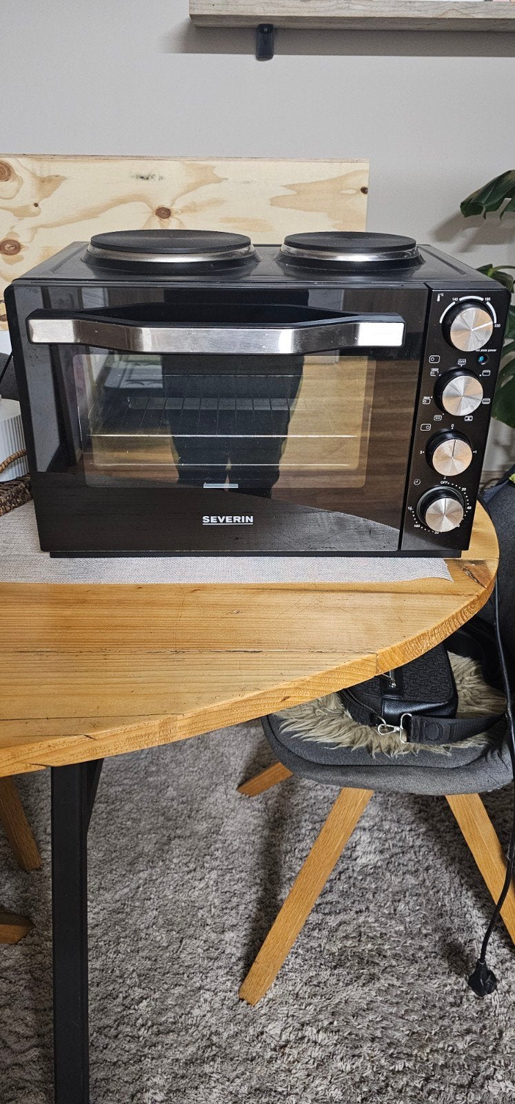 Severin Mini-oven met kookplaten - Compact en veelzijdig, Ophalen, Minder dan 45 cm, Mini-oven, Gebruikt
