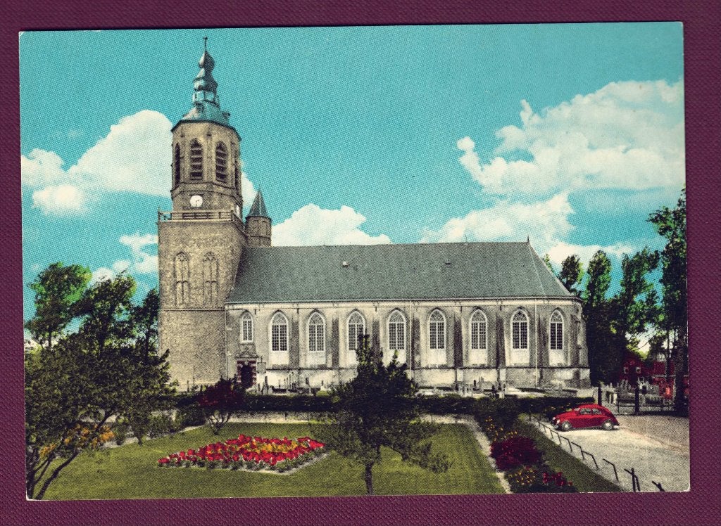 Dronrijp (Frl.) - Ned. Herv. Kerk (auto) - Ong., Verzamelen, Ophalen of Verzenden, 1960 tot 1980, Ongelopen, Friesland
