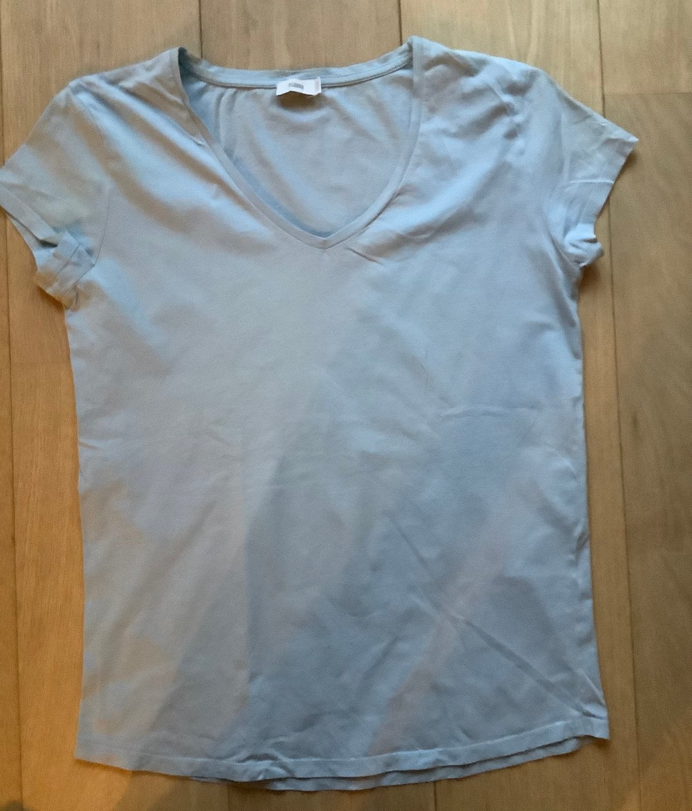 Closed lichtblauw katoenen T-shirt met V-hals, maat M, Ophalen of Verzenden, Zo goed als nieuw, Blauw, Korte mouw