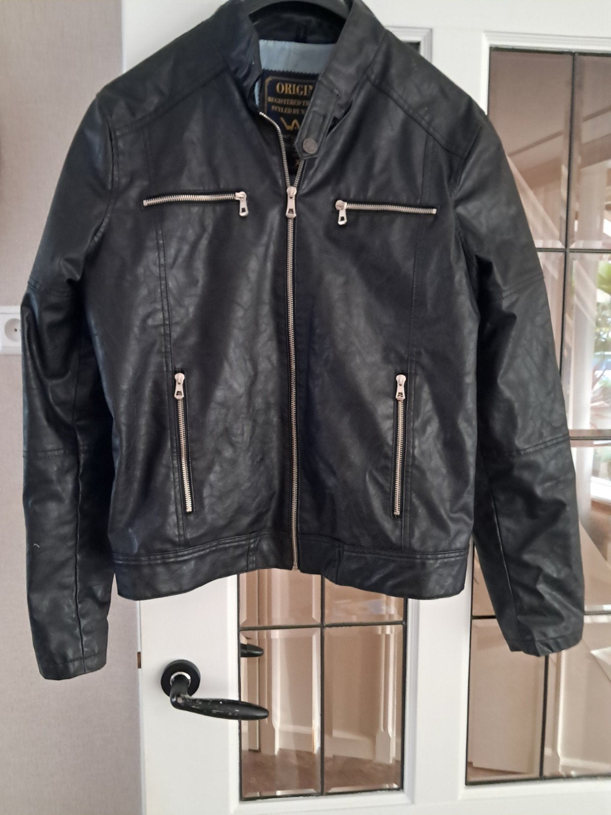heren leder jas mt XL is zéér mooi als nieuw, Kleding | Heren, Ophalen of Verzenden, Zo goed als nieuw, Maat 56/58 (XL)