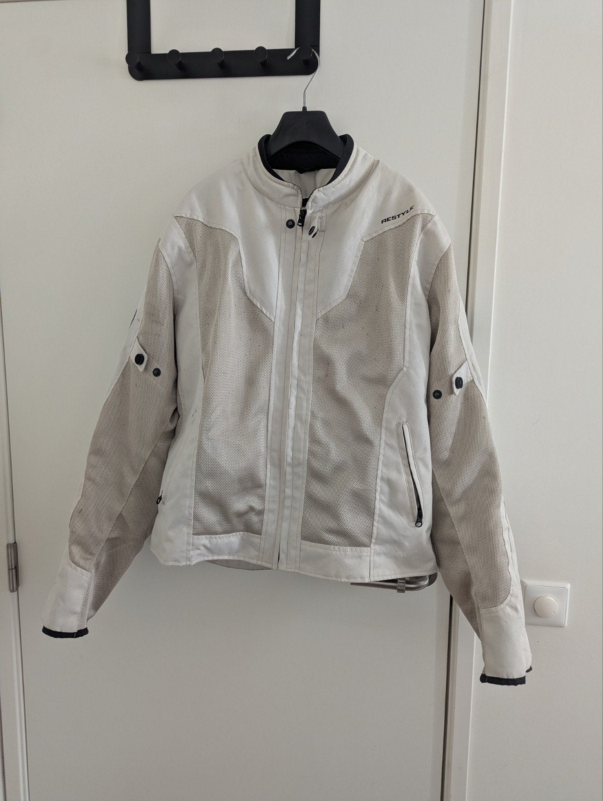 Lichtgrijze Restyle motorjas, maat xl, Jas | textiel, Heren, Ophalen of Verzenden, Restyle