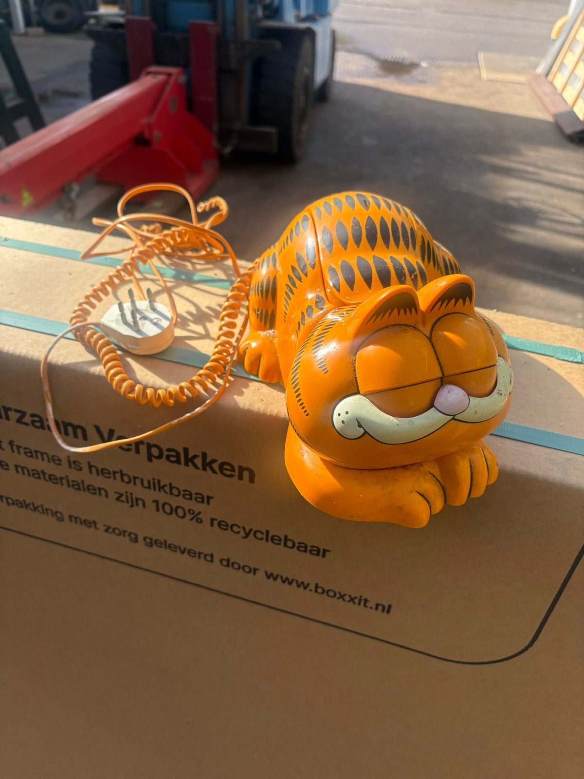 Vintage Garfield Telefoon - Uniek Verzamelobject, Ophalen of Verzenden, Gebruikt