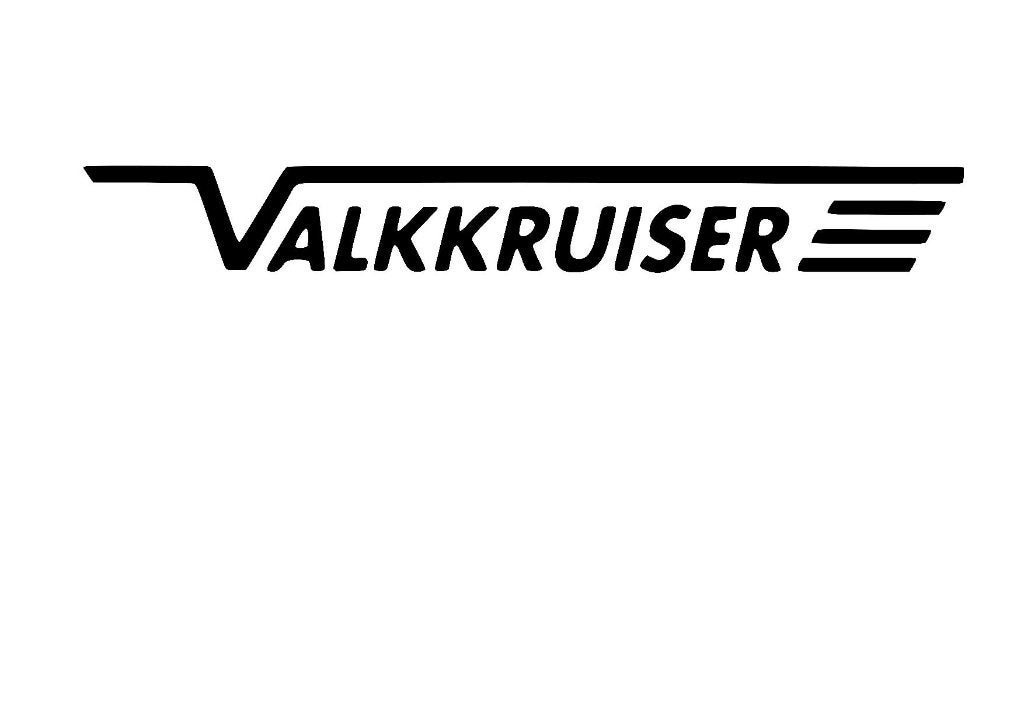 Valkkruiser boot sticker, Verzenden, Nieuw, Overige typen
