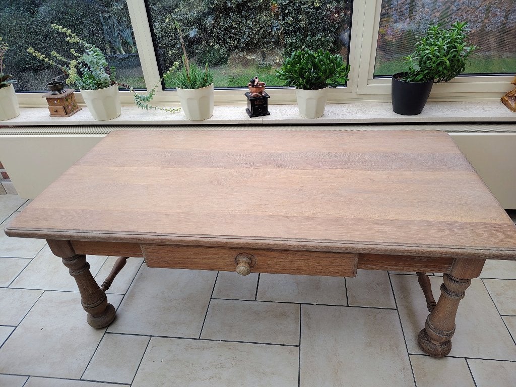 eiken salontafel, Huis en Inrichting, Tafels | Salontafels, Ophalen, 100 tot 150 cm, Klassiek, Eikenhout