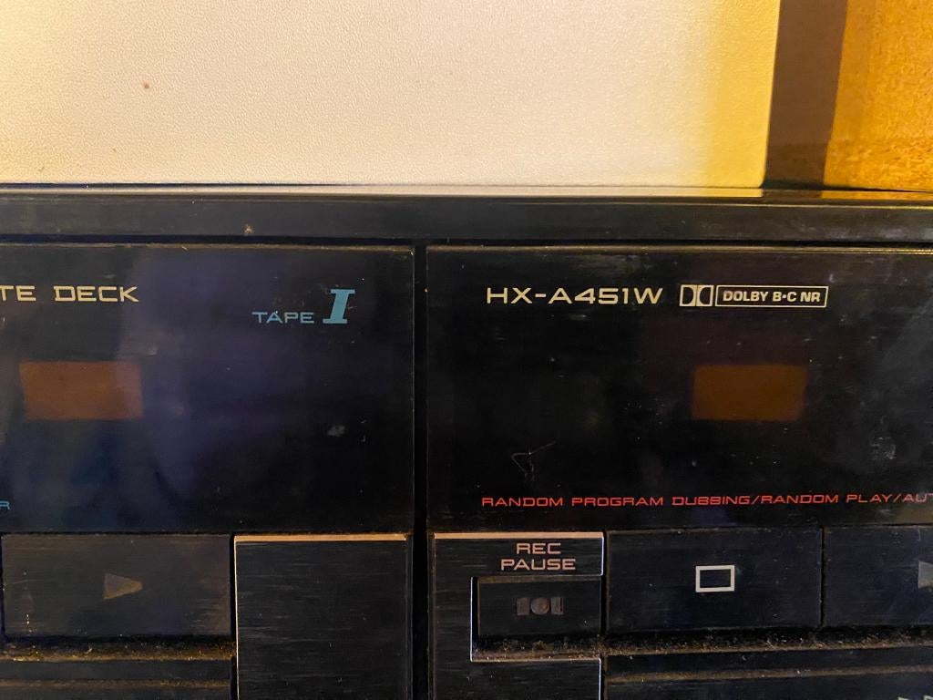 Akai HX-A415W cassette deck, Audio, Tv en Foto, Cassettedecks, Dubbel, -, -, Ophalen of Verzenden