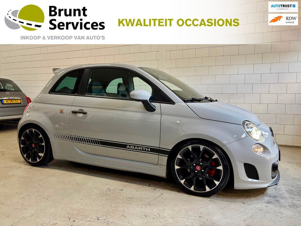Fiat 500 1.4T-16V Abarth Bj.12|AKRA|175Pk|Schaalstoelen|Xeno, Auto's, Fiat, Voorwielaandrijving, Euro 5, Zwart, 4 cilinders